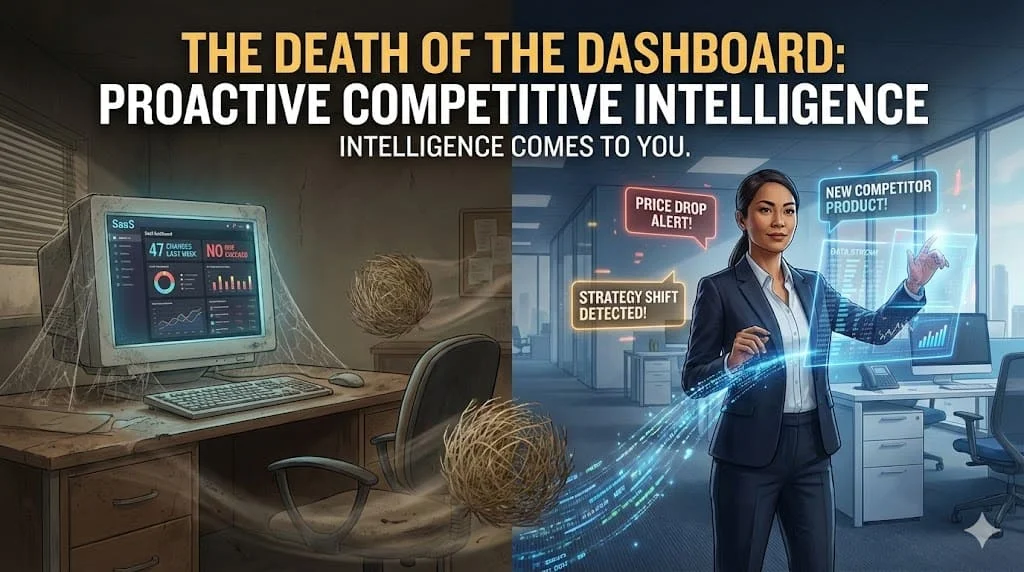 Why SaaS Dashboards Are Not Enough: The Case for Proactive Competitive Intelligence